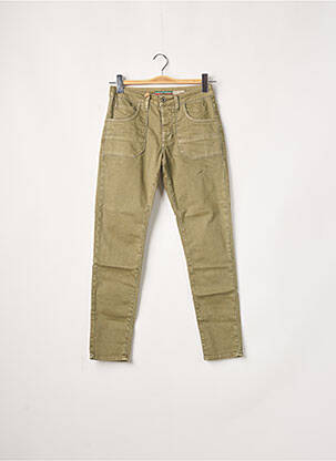 Pantalon slim verde PLEASE femeie