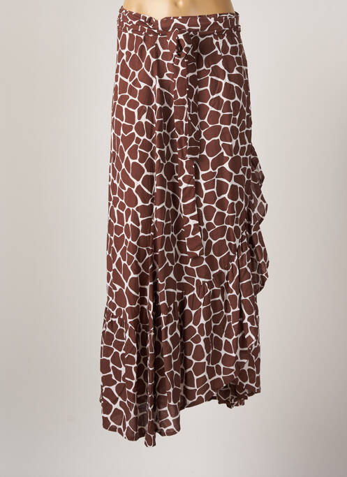 Fustă lungă maro GENESIS femeie