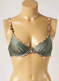 Sutien de costum de baie elasticitate sutien cupe întregi cu decolteu înalt verde MARIE JO femeie
