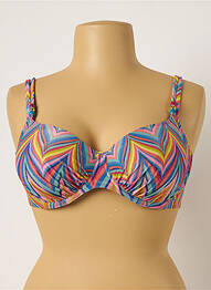 Sutien de costum de baie elasticitate sutien cupe întregi cu decolteu înalt albastru PRIMADONNA femme