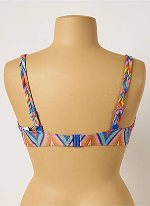 Sutien de costum de baie elasticitate sutien cupe întregi cu decolteu înalt albastru PRIMADONNA femme