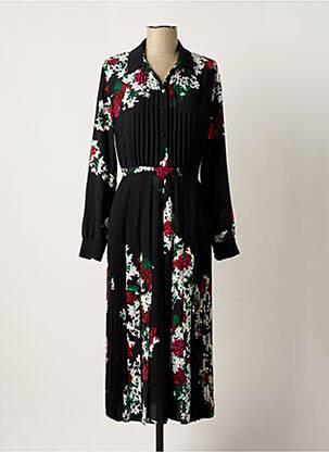 Rochie lungă mâneci lungi mâneci lungi negru KACY femeie