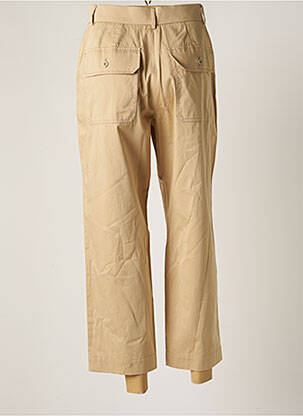 Pantalon 7/8 talie înaltă talie înaltă bej WEEKEND MAXMARA femeie