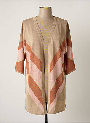 Vestă cu mâneci lungi bej MARINA V femeie