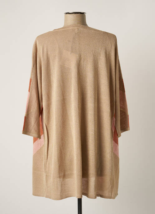 Vestă cu mâneci lungi bej MARINA V femeie