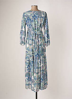 Rochie midi imprimeu floral mâneci lungi albastru GRIFFON femeie
