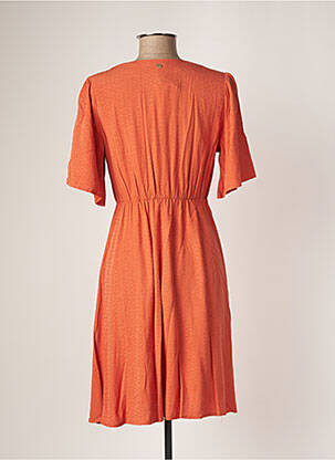 Rochie midi mâneci scurte mâneci scurte portocaliu LOLA ESPELETA femeie