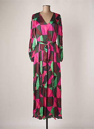 Rochie lungă roz CARACTERE femeie