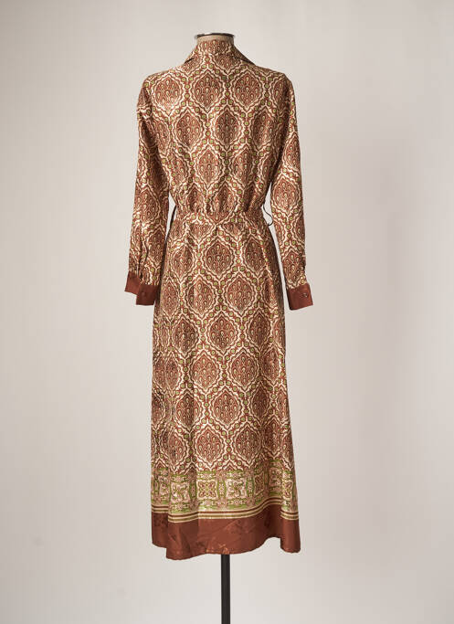 Rochie lungă maro CARLA MONTANARINI femeie