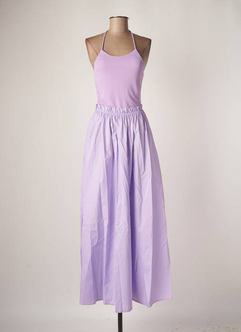 Rochie lungă violet THE LULÙ femeie