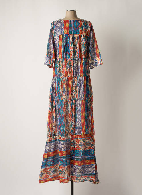 Rochie lungă portocaliu ANGELA DAVIS femeie