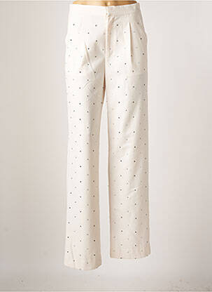 Pantalon larg bej LUMINA femeie