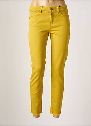 Blugi cu croială slim galben CARACTERE femeie