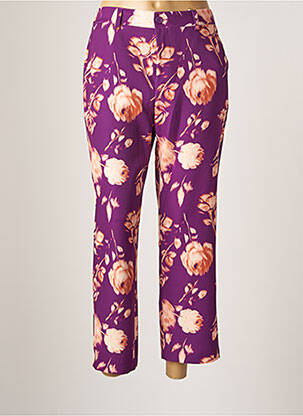 Pantalon 7/8 talie înaltă talie înaltă violet THE LULÙ femeie