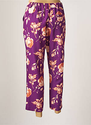 Pantalon 7/8 talie înaltă talie înaltă violet THE LULÙ femeie