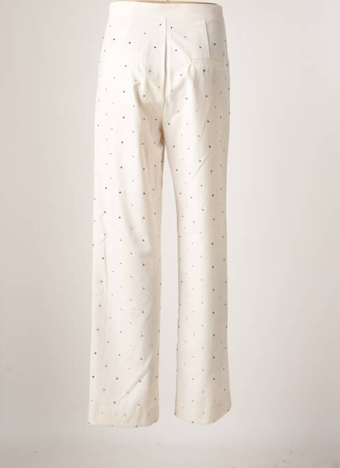 Pantalon larg bej LUMINA femeie