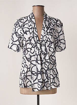 Top mâneci scurte mâneci scurte alb EUGEN KLEIN femme