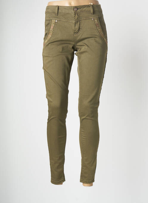 Blugi cu croială slim verde CREAM femeie