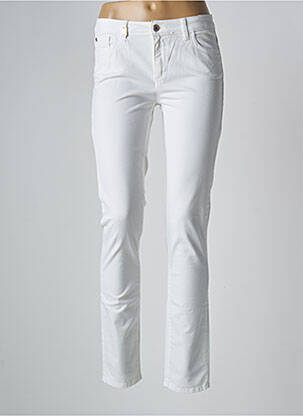 Pantalon slim alb TRUSSARDI JEANS femeie