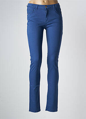 Pantalon slim albastru TRUSSARDI JEANS femeie