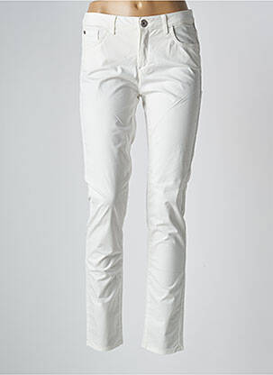 Pantalon slim alb TRUSSARDI JEANS femeie