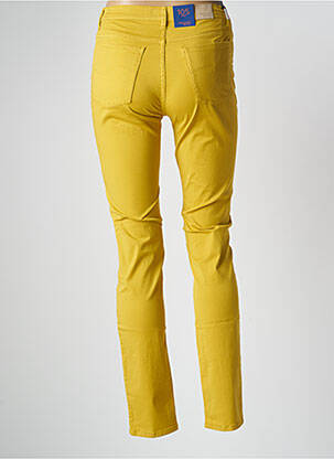Pantalon slim galben TRUSSARDI JEANS femeie