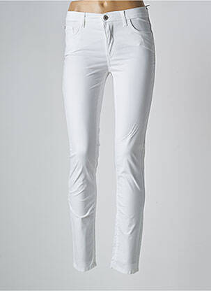 Pantalon slim alb TRUSSARDI JEANS femeie