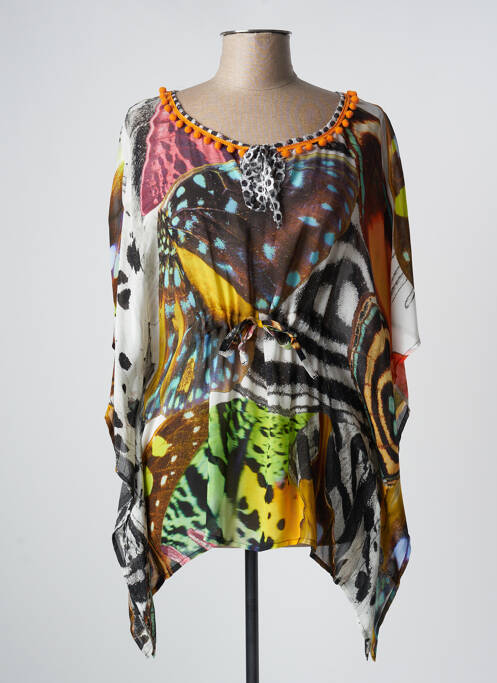 Tunică mâneci scurte maro OLIVIER PHILIPS femeie