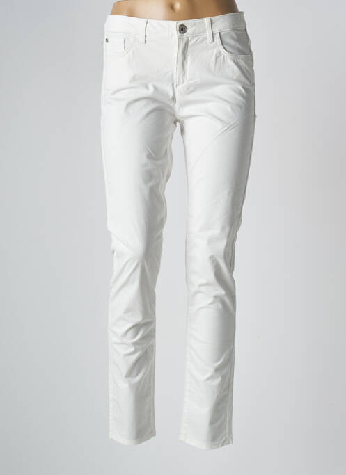Pantalon slim alb TRUSSARDI JEANS femeie