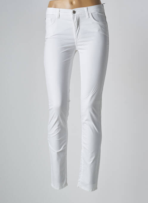 Pantalon slim alb TRUSSARDI JEANS femeie