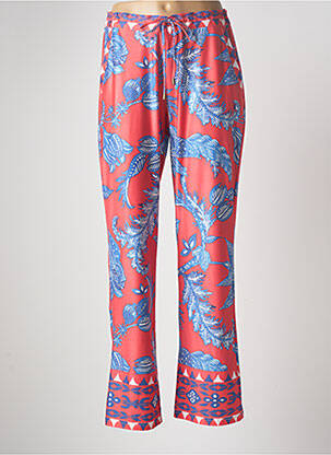 Pantalon larg roz MALVIN femeie