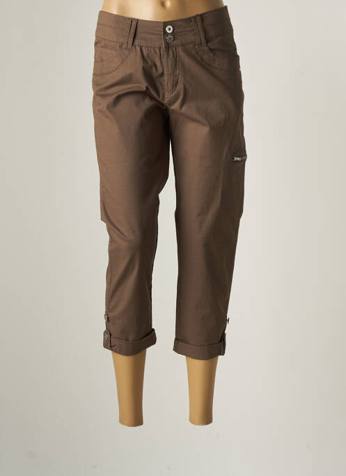 Pantalon trei sferturi maro JENSEN femeie