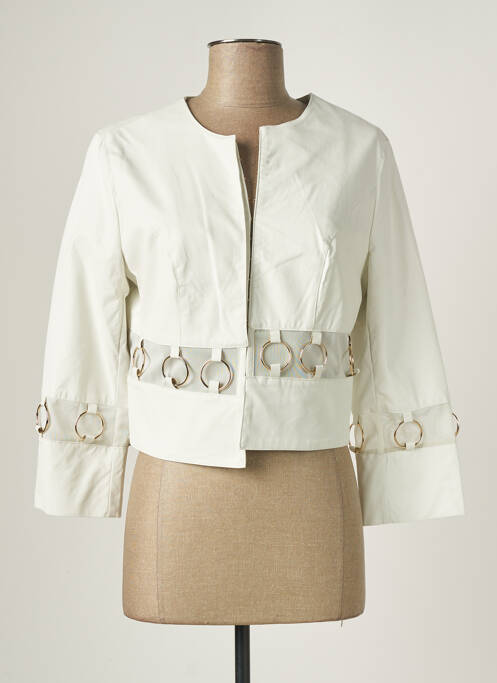 Geci din piele ecologică alb RELISH femeie