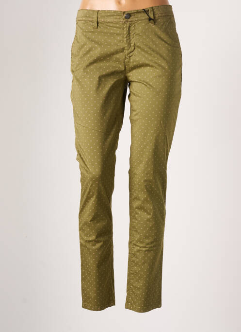 Pantalon chino verde IMPAQ1 femeie