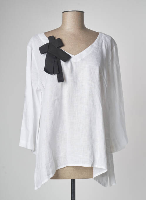 Tunică mâneci lungi alb KEDZIOREK femeie