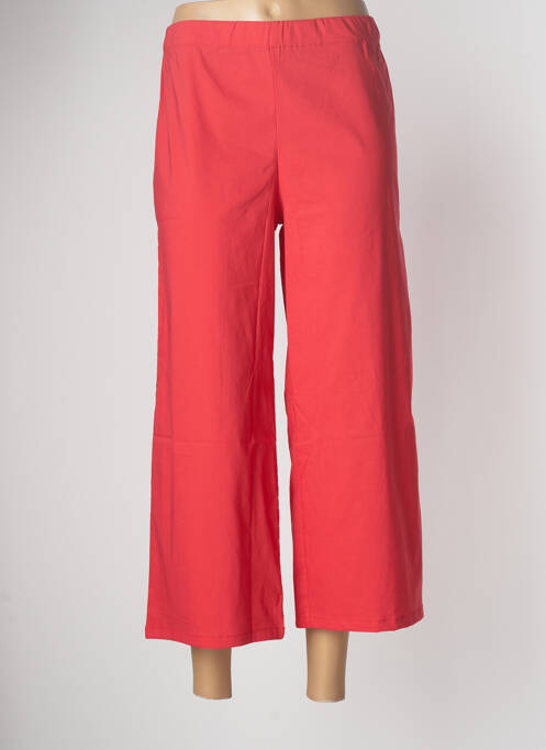 Pantalon trei sferturi elasticitate mărime normală roșu POISSONS BLANCS femme