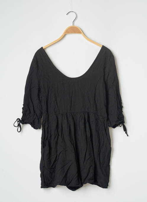 Salopetă scurtă  mâneci 3/4 negru PIMKIE femme