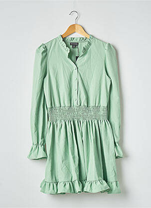 Rochie scurtă mâneci lungi mâneci lungi verde PRETTY LITTLE THING femeie