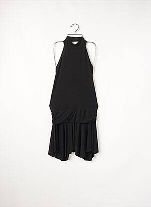 Rochie midi croială fluidă fără mâneci negru SANS MARQUE femeie
