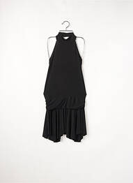 Rochie midi croială fluidă fără mâneci negru SANS MARQUE femeie