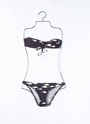 Costum de baie din două piese elasticitate top bentiță negru PRINCESSE TAM-TAM femeie