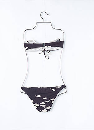 Costum de baie din două piese elasticitate top bentiță negru PRINCESSE TAM-TAM femeie
