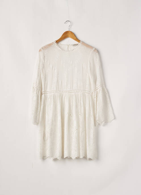 Rochie scurtă alb ZARA femeie