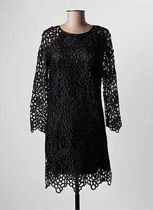 Rochie midi mâneci lungi mâneci lungi negru JUST ADDICT femeie