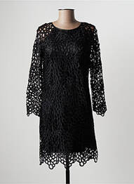 Rochie midi mâneci lungi mâneci lungi negru JUST ADDICT femme