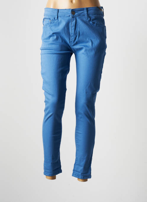 Pantalon slim albastru VOGGO femeie