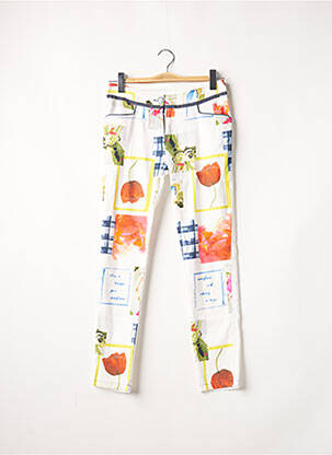 Pantalon slim alb ELISA CAVALETTI femeie