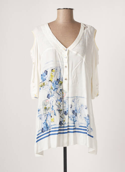 Top alb ELISA CAVALETTI femeie