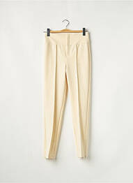 Pantalon 7/8 talie înaltă talie înaltă bej YAYA femeie