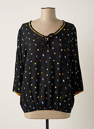 Top guler rotund mâneci lungi negru TELMAIL femeie